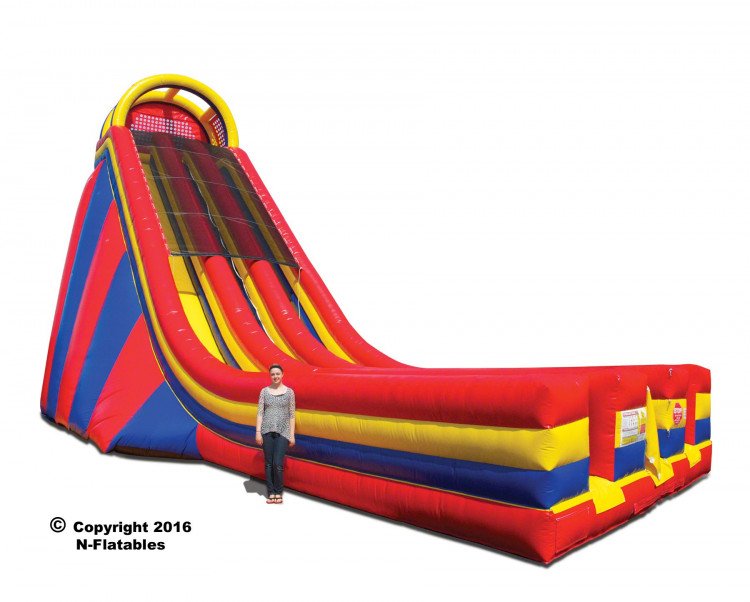 World's Largest SUPER SLIDE 37' - Inflatable Adventures in Sacramento, CA